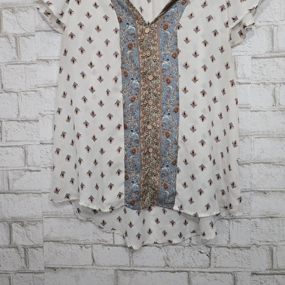 Blue Pepper‎ button down blouse - Picture 3 of 12